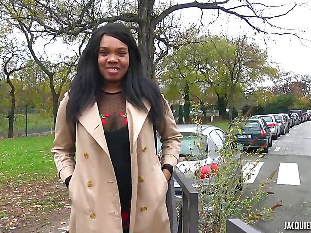 French black on black porn with ebony student Haneul