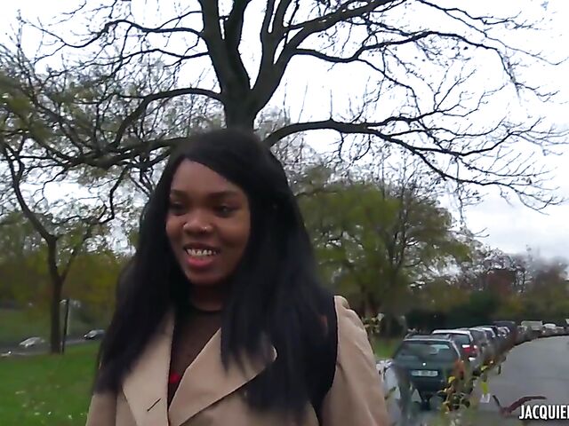 French black on black porn with ebony student Haneul