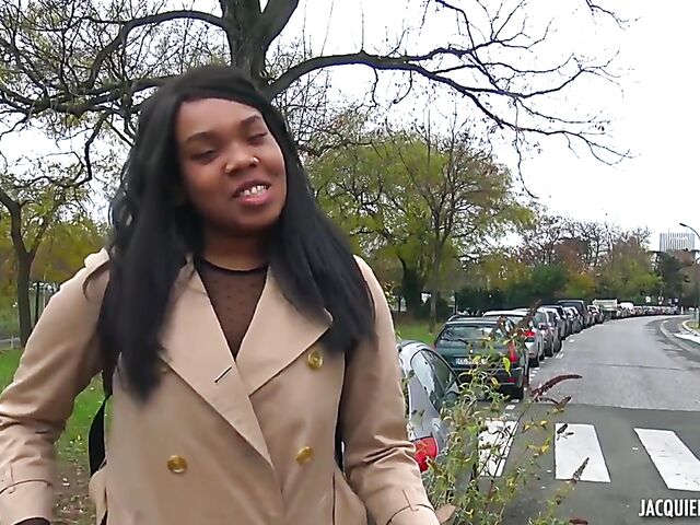 French black on black porn with ebony student Haneul