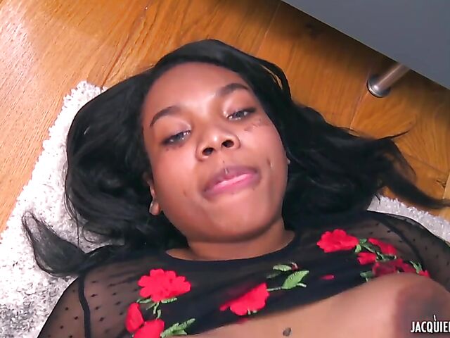 French black on black porn with ebony student Haneul