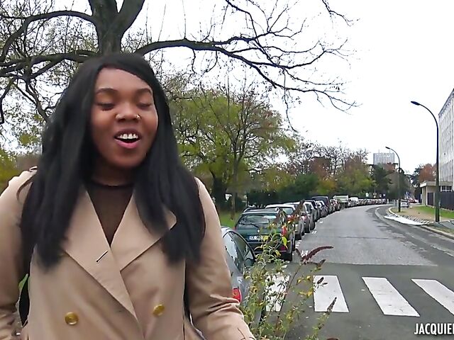 French black on black porn with ebony student Haneul