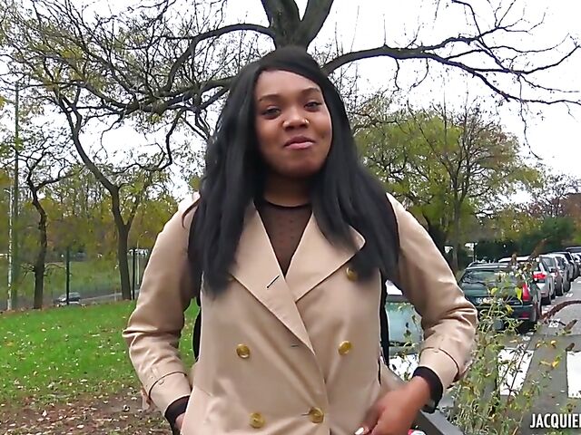 French black on black porn with ebony student Haneul