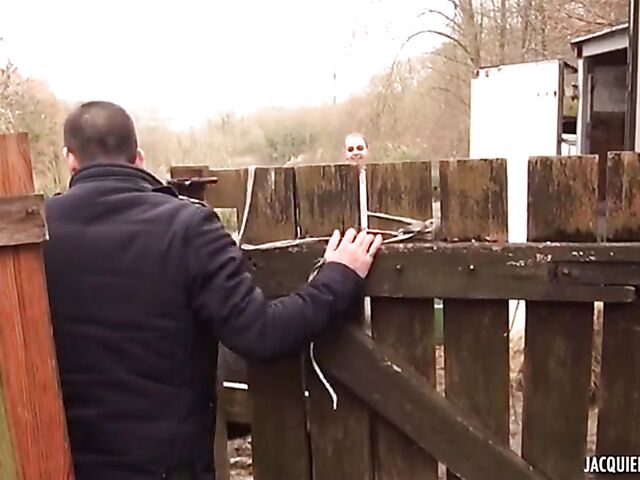 French outdoor sex with 20-year-old farmer Julia