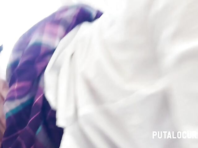 Old and young mini skirt fuck with latina schoolgirl Lilith