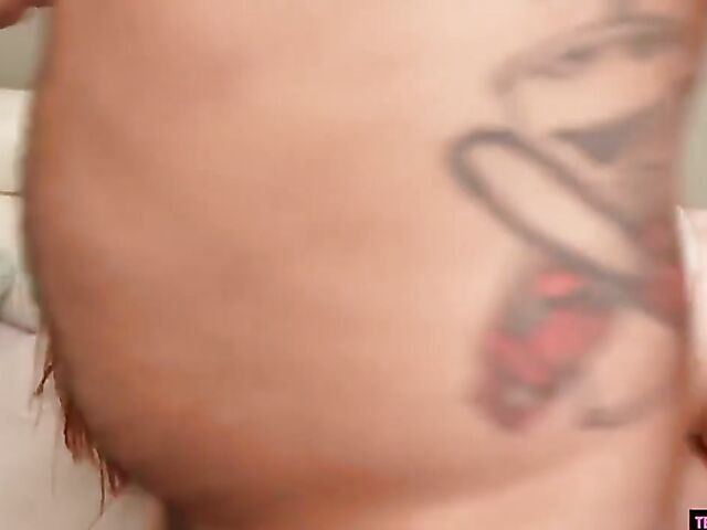 Busty redhead teen Bess Breast caught taking racy photos