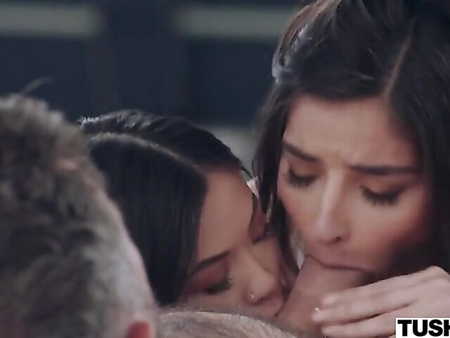 Manuel Ferrara anal FFM session with Lulu Chu and Emily Willis