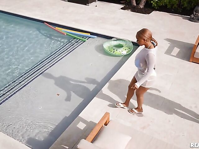 Big tits bikini fuck session with busty ebony Advoree