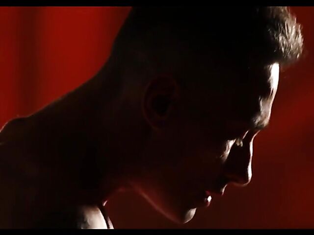 Sensual threesome in the dark with busty Candy Alexa