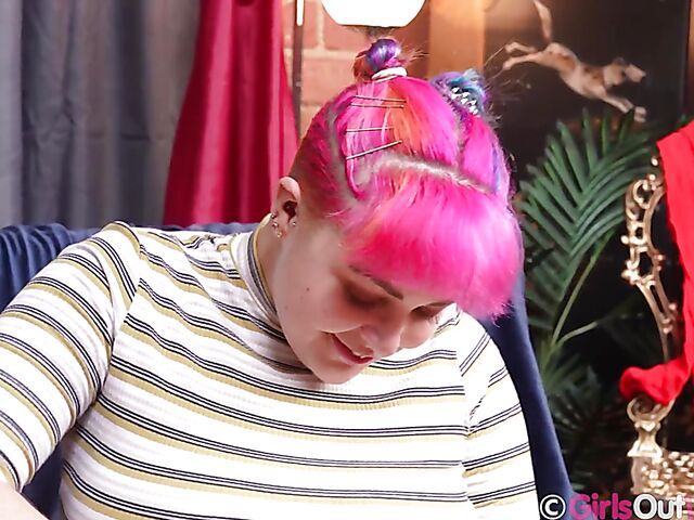 Tap dance and masturbation for Girls Out West with pink-haired Nicole G