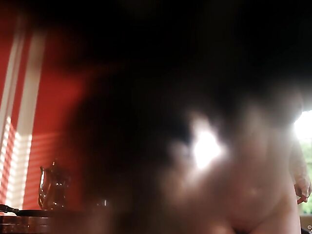 Pin up maid solo and fingering orgasm with Casey Calvert