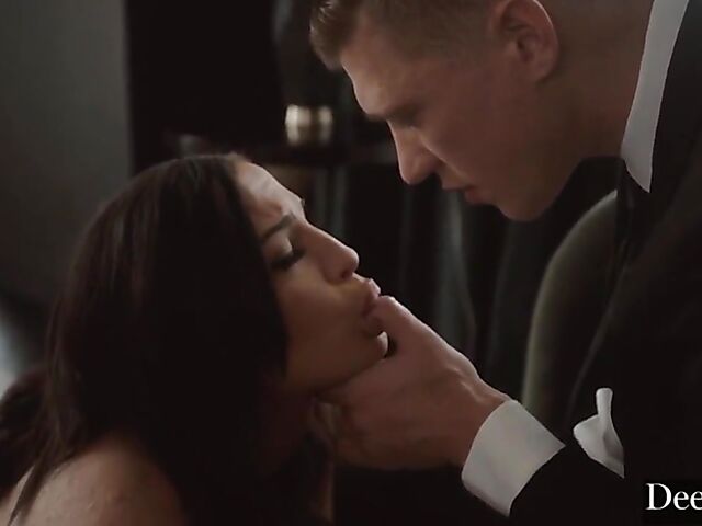 Submissive sexy brunette Mila Monet gets rammed