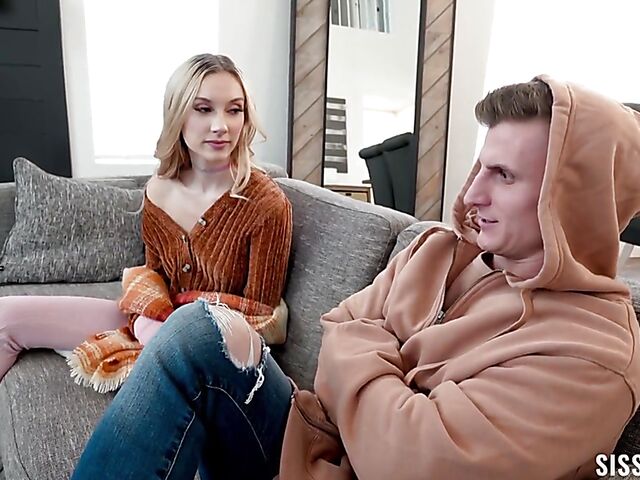 Teen foursome with stepsisters Jazmin Luv and Nicole Aria