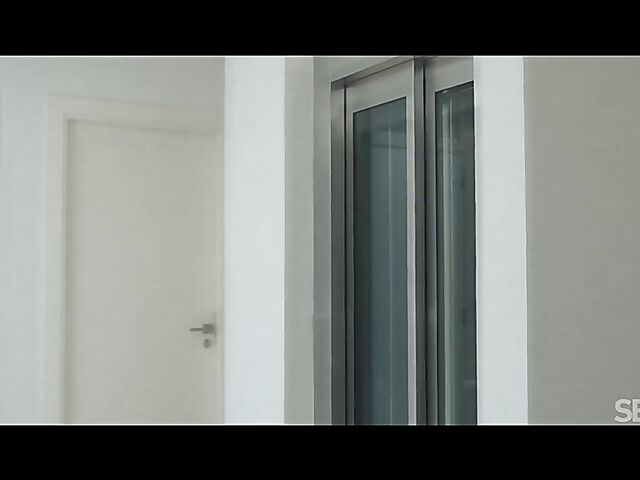 Passionate lesbians Kate Quinn and Emily Mayers go to the bedroom