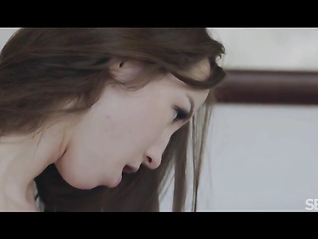 Passionate lesbians Kate Quinn and Emily Mayers go to the bedroom