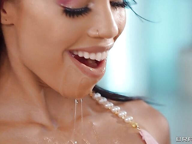 Anal FFM strapon threesome with Alexis Tae and April Olsen