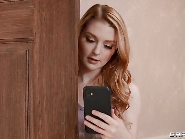 Busty teen Bunny Colby secretly fucked by her boyfriend's dad