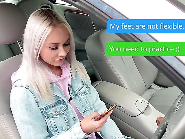 Foot fetish solo and black dildo riding with blonde babe Marilyn Sugar