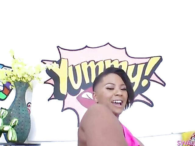 Ass licking and cock sucking with 3 girls featuring Lana Analise, Avery Jane and Misty Meaner