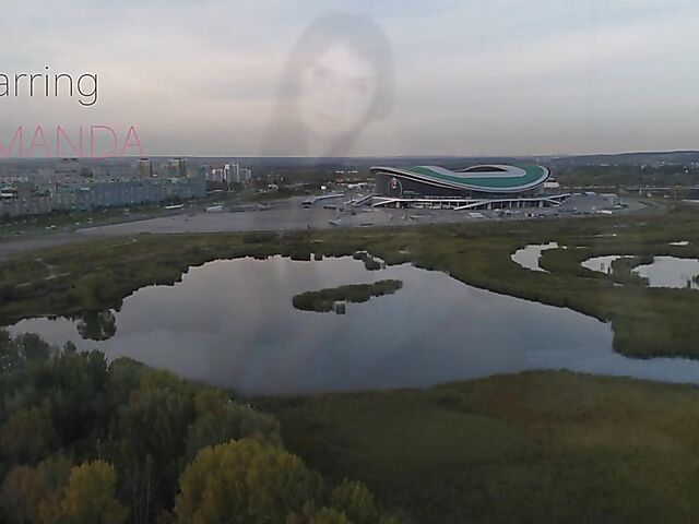 Sensual brunette teen solo in her bed with Amanda Fine