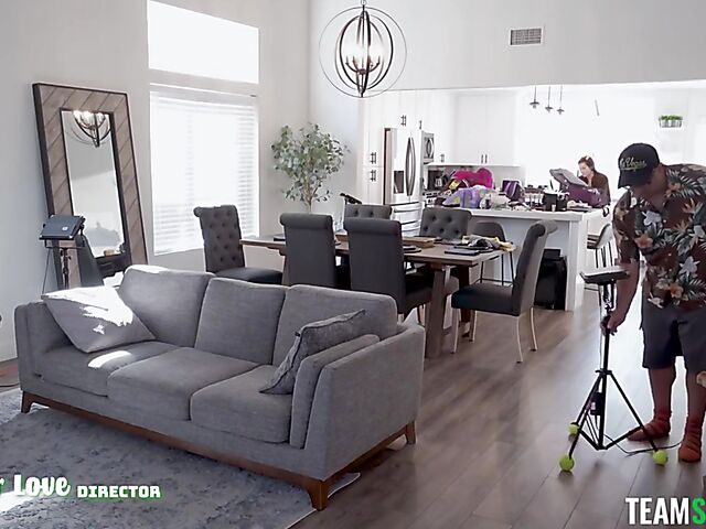 Hot threesome on set with Nicole Aria and Penelope Kay