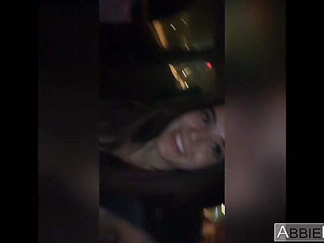 Riley Reid & Abbie Maley - Two girls POV threesome with a big cock on video