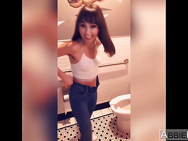 Riley Reid & Abbie Maley - Two girls POV threesome with a big cock on video