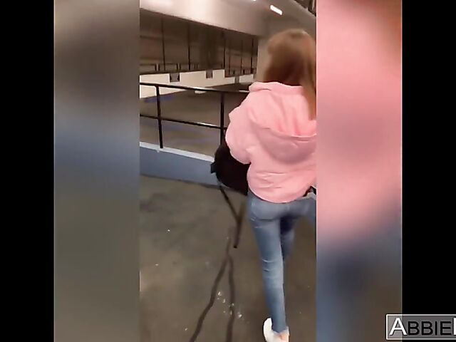 Riley Reid & Abbie Maley - Two girls POV threesome with a big cock on video