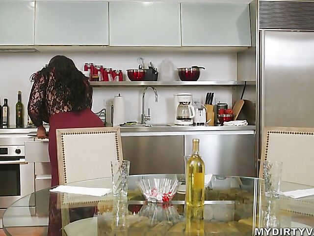 FFM big tits threesome with busty milfs Angelina Castro and Roberta Gemma