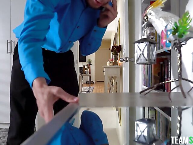 Teen babysitter Alex Jane gets fucked hard