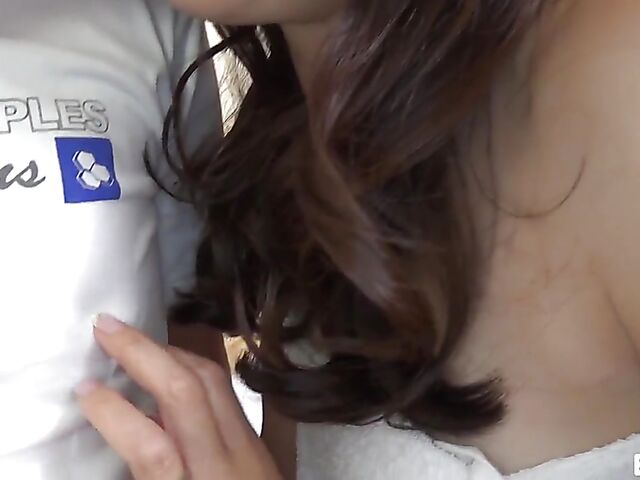 Uncensored Japanese hairy fuck with a pretty girl