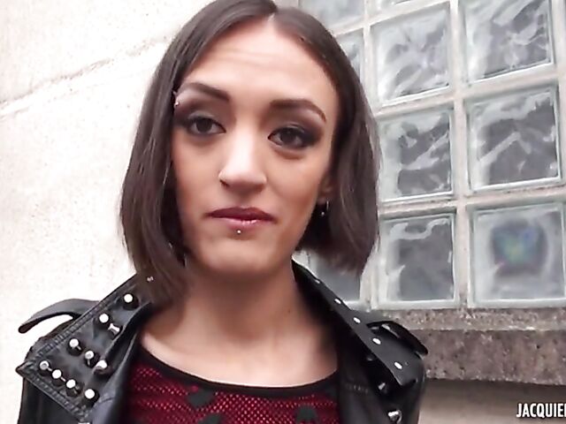 Marie is a French skinny anal girl in a mini skirt