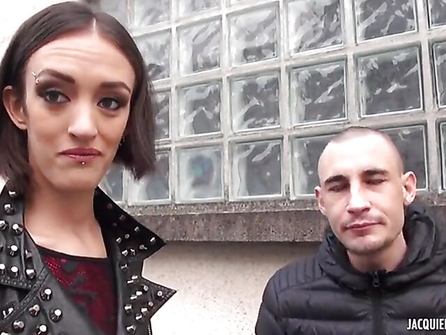 Marie is a French skinny anal girl in a mini skirt