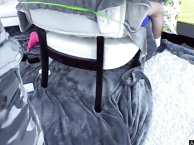 Interracial anal FFM 3some with busty Nia Nacci and Lily Lou