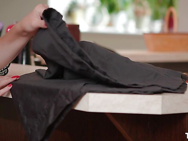 Strapon solo with Antonia Sainz fucking a watermelon