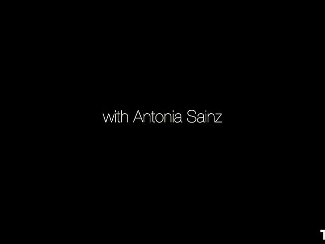 Strapon solo with Antonia Sainz fucking a watermelon