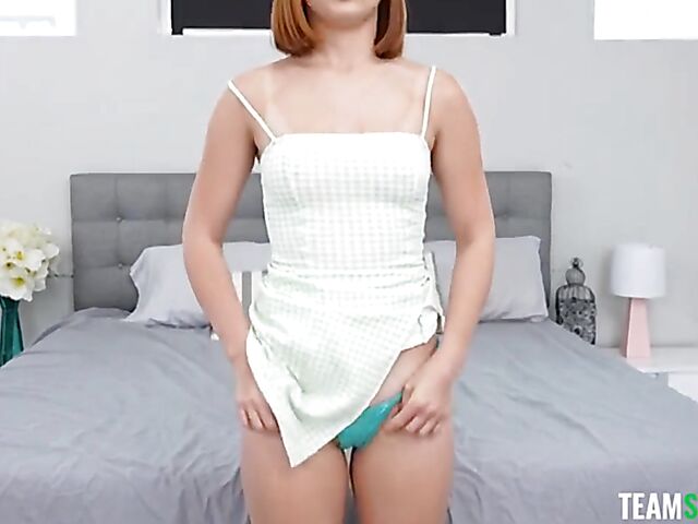 Redhead casting with lovely new babe Ginger Grey