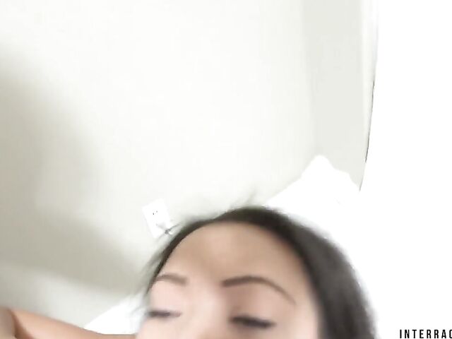 Big booty ebony POV with a white dude featuring Adriana Maya