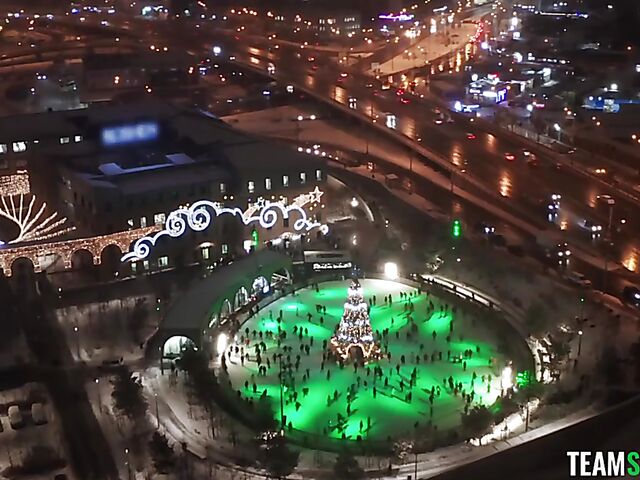 Tattooed blonde with pierced tits Kali Roses New Year fuck