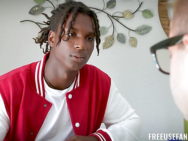 Tutor and students free use interracial threesome with ebony chick Lacey London