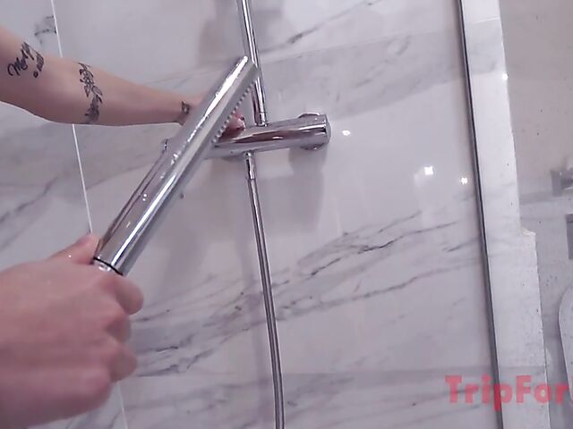Bathroom sex and shower with Hungarian girl Tiffany Tatum