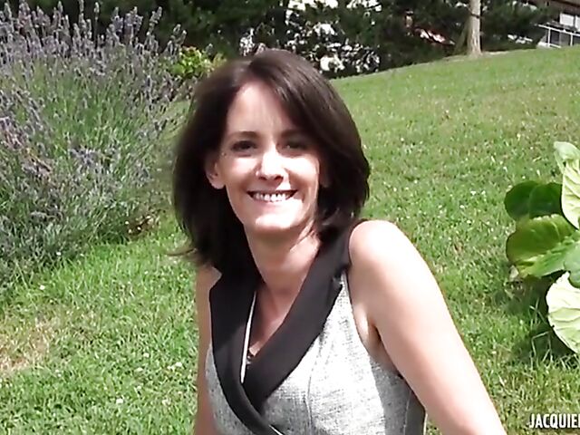 Black stockings threesome with skinny French woman Linda