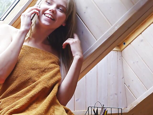 Cute teen solo with playful Marciana from MetArt