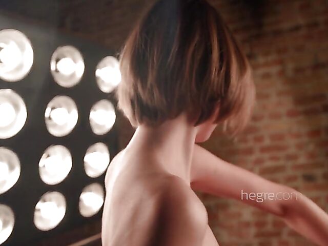 Erotic nude dancing with graceful Hannah