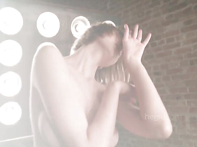 Erotic nude dancing with graceful Hannah