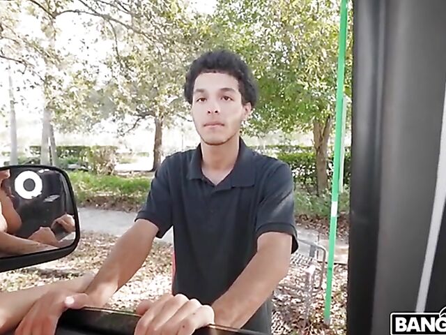 Bubble butt MILF pornstar Richelle Ryan picks up guys and fucks them all in her van