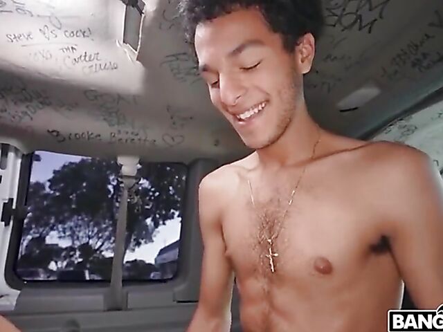 Bubble butt MILF pornstar Richelle Ryan picks up guys and fucks them all in her van