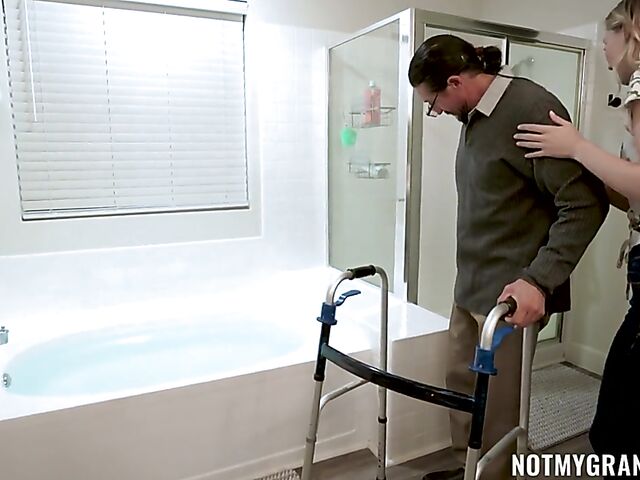 Old man young woman porn with Emma Sirus and Tommy Gunn