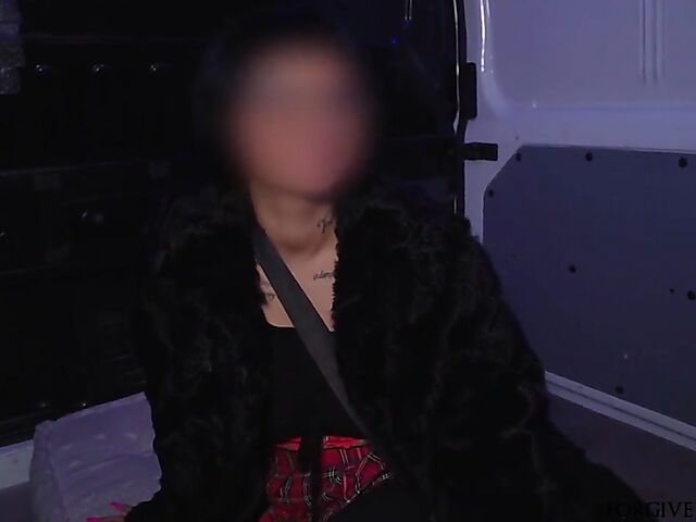 Tattooed french slut in a red mini skirt gets talked into sex