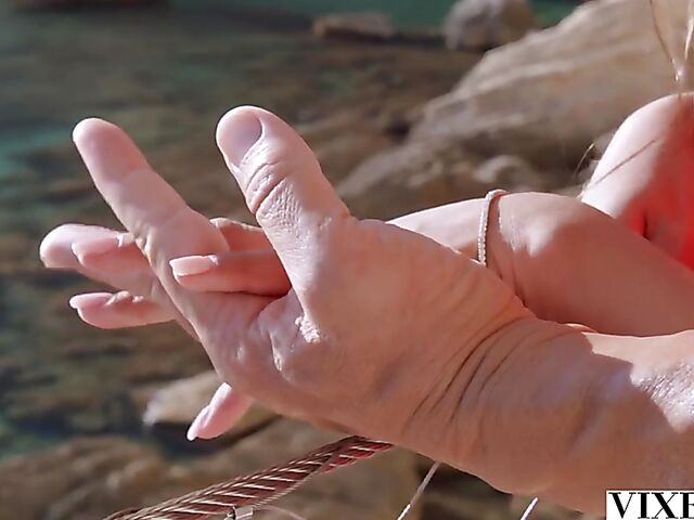 Vacation sex with big tits asian babe Rae Lil Black in Corsica