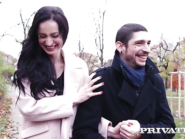 Three black cocks for Silvia Sin doing her first interracial DP gangbang